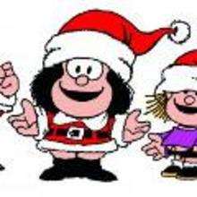 Mafalda festeja Navidad