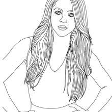 Dibujo para colorear : Shakira