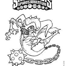 Dibujo de GHOST ROASTER para colorear - Dibujos para Colorear y Pintar - Dibujos para colorear SUPERHEROES - Dibujos para colorear SKYLANDERS Spyro's Adventure