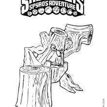 Dibujo de STUMP SMASH para colorear - Dibujos para Colorear y Pintar - Dibujos para colorear SUPERHEROES - Dibujos para colorear SKYLANDERS Spyro's Adventure