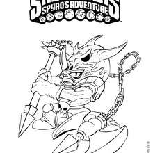 Dibujo de VOODOOD de Skylanders para colorear - Dibujos para Colorear y Pintar - Dibujos para colorear SUPERHEROES - Dibujos para colorear SKYLANDERS Spyro's Adventure