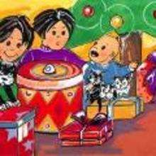 Ilustración : imagen infantil Navidad REGALOS NAVIDEÑOS
