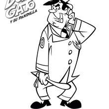 Dibujo para colorear : El OFICIAL MATUTE en busca de Don Gato y su pandilla
