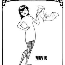 Dibujo de MAVIS la hija de Drácula para colorear en línea - Dibujos para Colorear y Pintar - Dibujos de PELICULAS colorear - Dibujos de HOTEL TRANSILVANIA para colorear