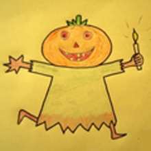 Aprender a dibujar : Dibujar Halloween - una calabaza