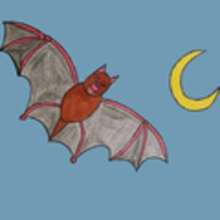Dibujar Halloween - un murciélago - Dibujar Dibujos - Aprender cómo dibujar paso a paso - Dibujar dibujos FIESTAS DEL AÑO - Dibujar dibujos HALLOWEEN