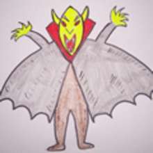 Dibujar Halloween - un vampiro - Dibujar Dibujos - Aprender cómo dibujar paso a paso - Dibujar dibujos FIESTAS DEL AÑO - Dibujar dibujos HALLOWEEN