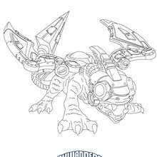 Dibujo para colorear : DROBOT  Skylanders Giants