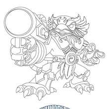 Dibujo para colorear : Dibbujo de JETVAC  Skylanders Giants
