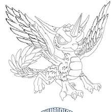 Dibujo para colorear : WHIRLWIND  Skylanders Giants