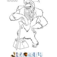 Dibujo de GUTT para colorear Ice Age 4 - Dibujos para Colorear y Pintar - Dibujos de PELICULAS colorear - Dibujos de ICE AGE 4 para colorear
