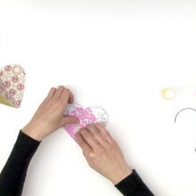 Manualidad infantil : Corazón de papel para colgar
