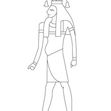 Dios egipcio HAPY para colorear - Dibujos para Colorear y Pintar - Dibujos para colorear los PAISES - EGIPTO para colorear - DIOSES EGIPCIOS para colorear