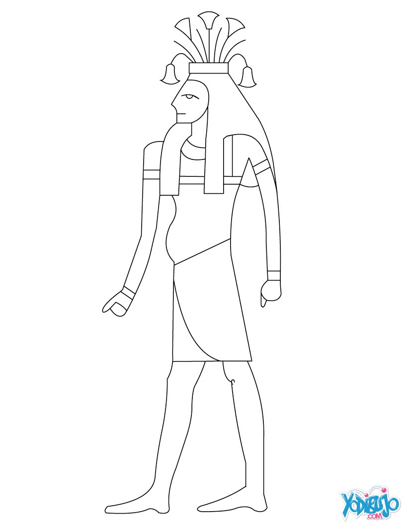 Dibujos para colorear dios egipcio hapy 