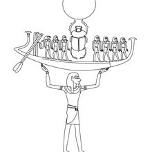 Dibujo para colorear : Deidad NUN  Egipto