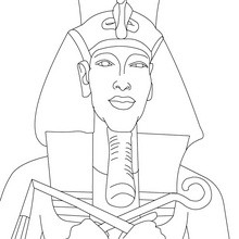 AKENATÓN el faraón rebelde del Antiguo Egipto para colorear e imprimir - Dibujos para Colorear y Pintar - Dibujos para colorear los PAISES - EGIPTO para colorear - Dibujos de los FARAONES DEL ANTIGUO EGIPTO para pintar