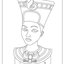 HATCHEPSUT reina faraón del Antiguo Egipto para pintar en línea - Dibujos para Colorear y Pintar - Dibujos para colorear los PAISES - EGIPTO para colorear - Dibujos de los FARAONES DEL ANTIGUO EGIPTO para pintar