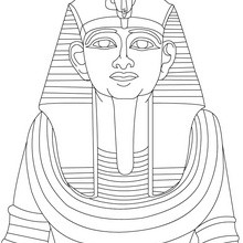 Estatua de RAMSES 2 para colorear - Dibujos para Colorear y Pintar - Dibujos para colorear los PAISES - EGIPTO para colorear - Dibujos de los FARAONES DEL ANTIGUO EGIPTO para pintar