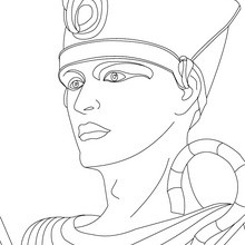 Faraón RAMSES II para colorear Egipto Antiguo - Dibujos para Colorear y Pintar - Dibujos para colorear los PAISES - EGIPTO para colorear - Dibujos de los FARAONES DEL ANTIGUO EGIPTO para pintar