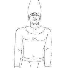 Dibujo del Faraón SNEFERU para colorear gratis - Dibujos para Colorear y Pintar - Dibujos para colorear los PAISES - EGIPTO para colorear - Dibujos de los FARAONES DEL ANTIGUO EGIPTO para pintar