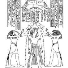 PAPIRO EGIPCIO para pintar e imprimir - Dibujos para Colorear y Pintar - Dibujos para colorear los PAISES - EGIPTO para colorear - Dibujos del ARTE del ANTIGUO EGIPTO para colorear
