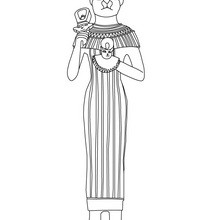 Diosa egipicia BASTET, deidad gata para colorear Egipto - Dibujos para Colorear y Pintar - Dibujos para colorear los PAISES - EGIPTO para colorear - DIOSES EGIPCIOS para colorear