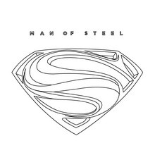 Dibujo para colorear : Logo SUPERMAN