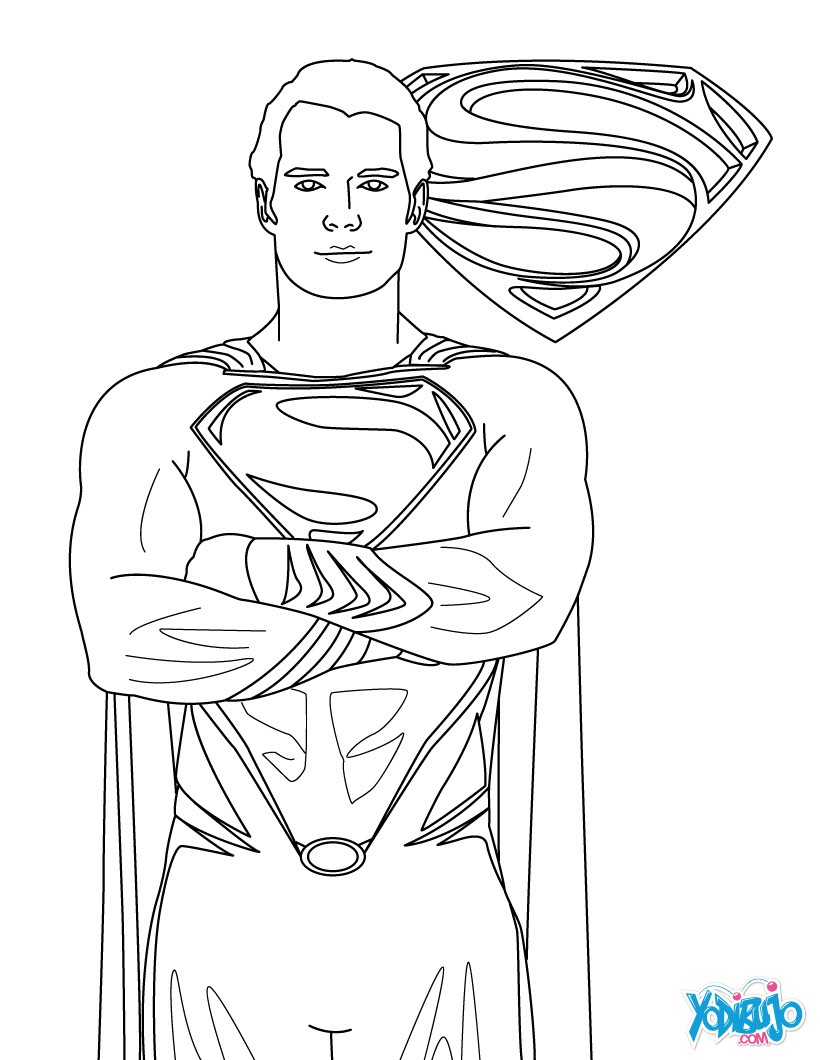 Dibujos para colorear s como superman 