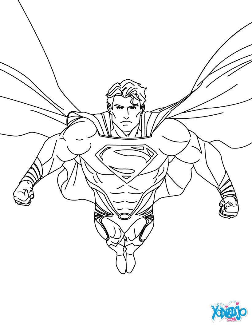 Dibujos para colorear superman es clark kent 