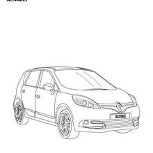 Dibujo para colorear : Gama Scénic de Renault