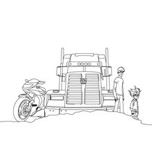 Dibujo para colorear : Optimus Prime modo camión