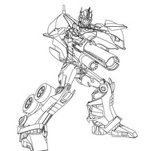 Dibujo para colorear : Autobot Optimus Prime