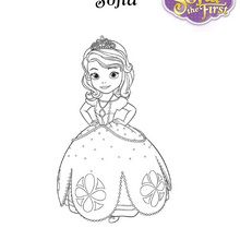 Dibujo para colorear : SOFIA princes Disney