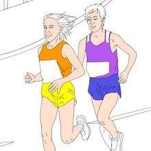 olimpiadas, Dibujos de ATLETISMO para colorear