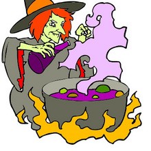 Halloween, Dibujos de Brujas para colorear