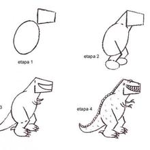 Aprender a dibujar : Tiranosaurio Rex