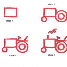Aprender a dibujar : Tractor