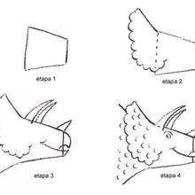 Aprender a dibujar : Triceratops en 4 etapas