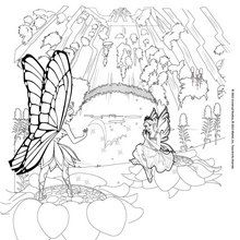 Dibujo para colorear : El Reino de Flutterfield
