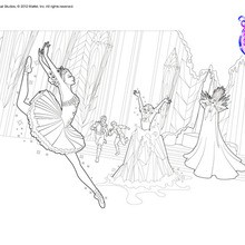 Dibujo para colorear : Cristina baila para la reina de las nieves