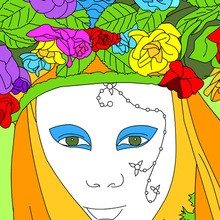 máscara, Dibujos del CARNAVAL DE VENECIA para colorear