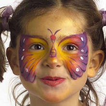 Carnaval con niños, Maquillajes de MARIPOSA para niñas
