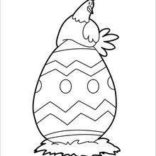 Dibujo para colorear : Huevo Más Grande