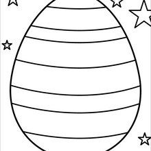 Dibujo para colorear : Huevo para iluminar