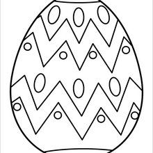 Dibujo para colorear : Huevo de tipo Fabergé