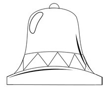 Dibujos para colorear campana de iglesia 
