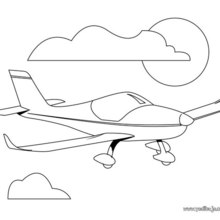 Dibujo para colorear : un jet privado