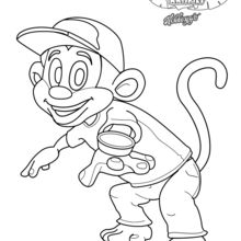 Dibujo para colorear : Monkey