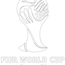 Dibujo para colorear : 2014 FIFA WORLD CUP logo