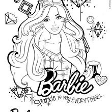 Dibujo para colorear : Barbie modelo